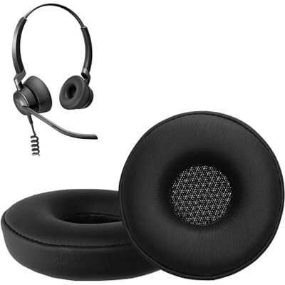 kwmobile 2x Cuscinetto Cuffie Compatibile con Jabra Engage 50 / Engage 30 Pad Cuscinetti Ricambio Cuffie Over Ear Simil Pelle nero kwmobile 2x Cuscinetto Cuffie Compatibile con Jabra Engage 50 / Engage 30 Pad Cuscinetti Ricambio Cuffie Over Ear Simil Pelle nero
