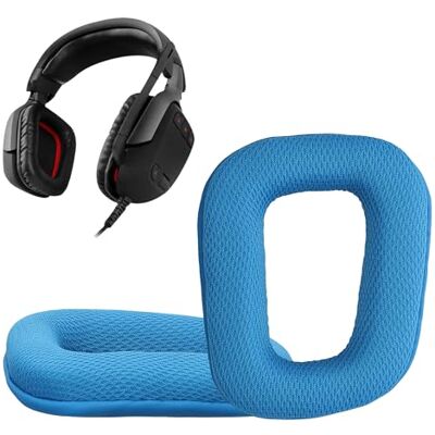 kwmobile 2x Cuscinetto Cuffie Compatibile con Logitech G430 / G35 / G930 / F450 Pad Cuscinetti Ricambio Cuffie Over Ear Simil Pelle blu kwmobile 2x Cuscinetto Cuffie Compatibile con Logitech G430 / G35 / G930 / F450 Pad Cuscinetti Ricambio Cuffie Over Ear Simil Pelle blu