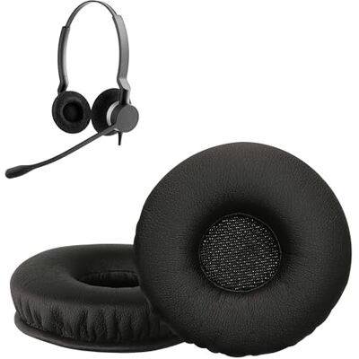kwmobile 2x Cuscinetto Cuffie Compatibile con Jabra Biz 2300 USB Duo/Biz 2300 QD/Biz 2300 USB MS Pad Cuscinetti Ricambio Cuffie Over Ear Simil Pelle nero kwmobile 2x Cuscinetto Cuffie Compatibile con Jabra Biz 2300 USB Duo/Biz 2300 QD/Biz 2300 USB MS Pad Cuscinetti Ricambio Cuffie Over Ear Simil Pelle nero