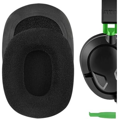 GEEKRIA Cuscinetti di ricambio per cuffie, adatti per Turtle Beach Ear Force Recon 50, 50P, 60P, 150, Camo, Call of Duty Advanced Warfare, colore nero GEEKRIA Cuscinetti di ricambio per cuffie, adatti per Turtle Beach Ear Force Recon 50, 50P, 60P, 150, Camo, Call of Duty Advanced Warfare, colore nero