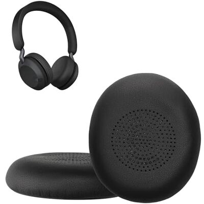 kwmobile 2x Cuscinetto Cuffie Compatibile con Jabra Jabra Elite 45h / Evolve2 65 / Evolve2 40 Pad Cuscinetti Ricambio Cuffie Over Ear Simil Pelle nero kwmobile 2x Cuscinetto Cuffie Compatibile con Jabra Jabra Elite 45h / Evolve2 65 / Evolve2 40 Pad Cuscinetti Ricambio Cuffie Over Ear Simil Pelle nero