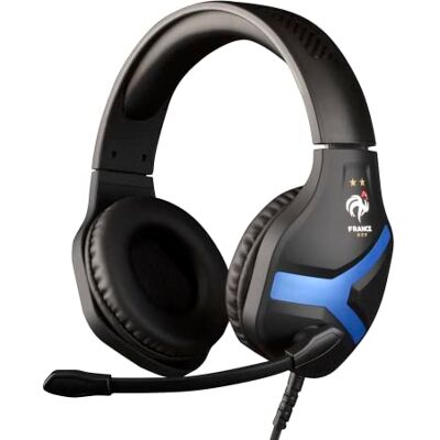 Konix FFF Cuffie gaming Nemesis per PS4, PS5, Switch, Xbox One e Series X S Microfono a 45° Cavo da 1,5 m Connettore Jack da 3,5 mm Nero e blu Konix FFF Cuffie gaming Nemesis per PS4, PS5, Switch, Xbox One e Series X S Microfono a 45° Cavo da 1,5 m Connettore Jack da 3,5 mm Nero e blu