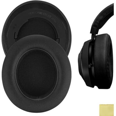 GEEKRIA QuickFit Ersatz-Ohrpolster aus Protein-Leder, kompatibel mit Razer Kraken Pro V2, Kraken 7.1 V2, Stormtrooper/Pewdiepie Edition, Kopfhörer-Ohrpolster, Reparaturteile für Ohrpolster (Schwarz) GEEKRIA QuickFit Ersatz-Ohrpolster aus Protein-Leder, kompatibel mit Razer Kraken Pro V2, Kraken 7.1 V2, Stormtrooper/Pewdiepie Edition, Kopfhörer-Ohrpolster, Reparaturteile für Ohrpolster (Schwarz)