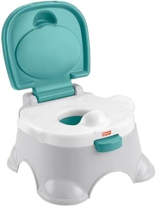 Fisher Price Vasino 3in1, Diventa Riduttore per WC e Sgabello, per Bambini 12+Mesi,