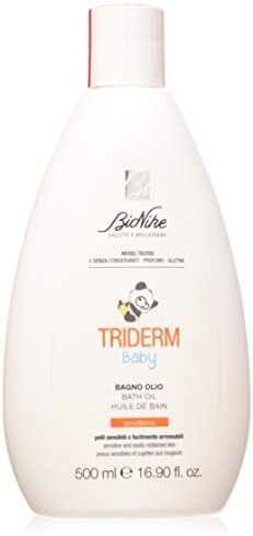 BioNike Triderm Baby Bagno Olio Neonato e Bambino per Pelli Sensibili, Deterge Delicatamente e Contrasta Secchezza e Irritazione, Dona Protezione e Morbidezza alla Pelle, 500 ml