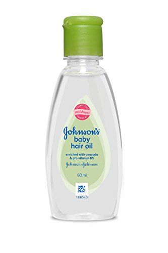 Johnson & Johnson Newborn di 2 X Johnson capelli del bambino olio non grasso Avocado Provitamina B5 morbida 60ml Lieve X 2 = 120ml