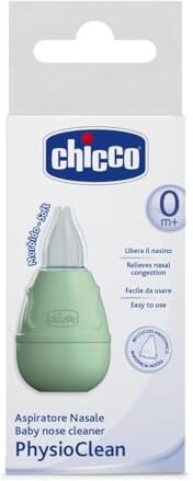 Chicco Aspiratore Nasale a Pompetta PhysioClean, 0m+, Verde