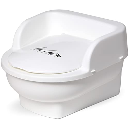 Maltex Vasino per bambini toilette portatile leggera con coperchio vasino da trono con contenitore rimovibile, Marchio: Lulu Design, Colore: Bianco