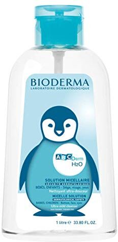 Bioderma ABCDerm H2O Solution Micellaire Acqua Detergente Bambini, 1000 ml