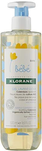 Klorane Bébé Gel Detergente Dolce Corpo e Capelli per Bambini, 500 ml