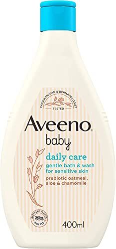 Aveeno Baby Cura quotidiana delicata bagno e lavaggio 400 ml, l'imballaggio può variare