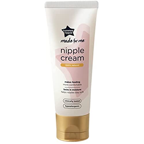 Tommee Tippee Made for Me Nipple Cream, 100% Natural, Hypoallergenic and Scent-Free, Relief and Protection for Sore, Cracked Nipples, 40ml