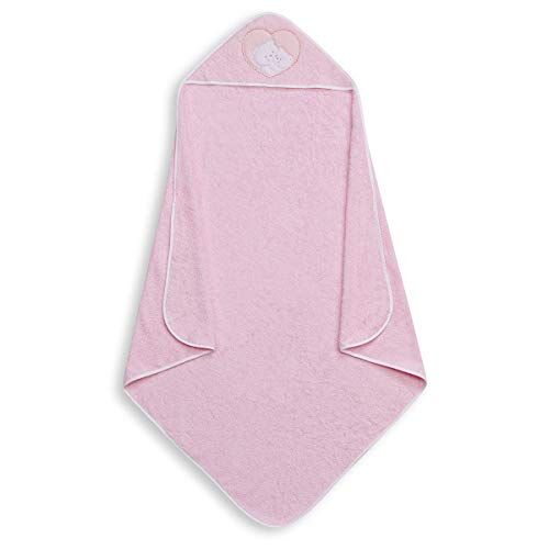 Interbaby Asciugamano con cappuccio per neonato CORAZON OSO in rosa 560 g