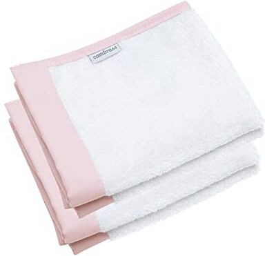 Cambrass Set di 2 asciugamani, dimensioni: 25 x 35 cm, colore: rosa