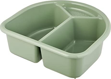 Rotho Babydesign Bacinella con 2 Vasche Top Bella Bambina Wash-Basin, 300 x 280 x 100 mm, verde scisto