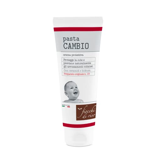 Fiocchi di riso Pasta CAMBIO 100ml CAMBIO PANNOLINO Protegge e previene arrossamenti cutanei nelle zone intime del neonato.