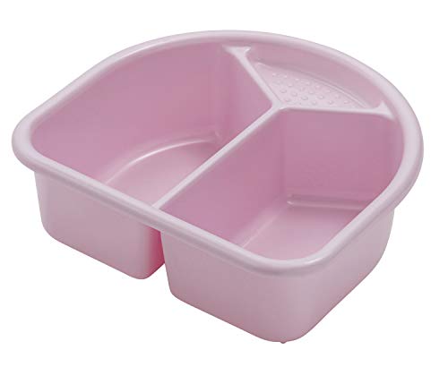 Rotho Babydesign 200060208 Bacinella con 2 Vasche Top / Bella Bambina Wash-Basin, 300 x 280 x 100 mm, Rosa (Pink)