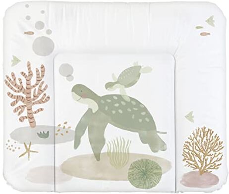 Rotho Babydesign Materassino fasciatoio Sea Life, da 0 mesi, 85 x 72 cm, bianco