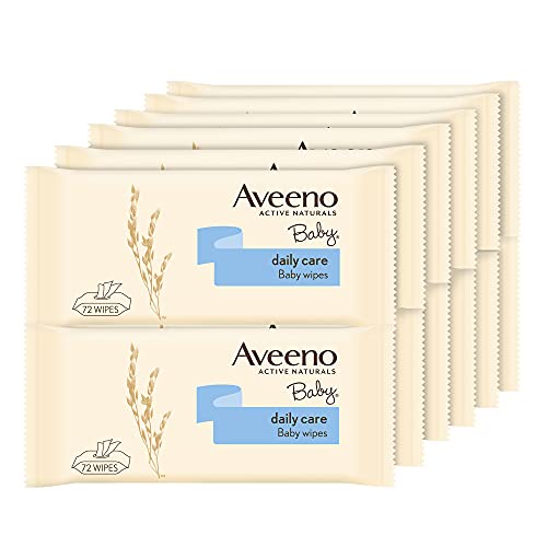 Aveeno 12 X  Baby Daily Care Salviettine con estratto di avena e aloe, 864 salviettine