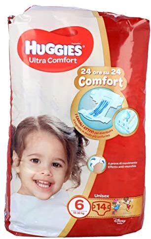 Huggies Ultra Comfort Pannolini, 14 Pezzi, Taglia 6, 550 g