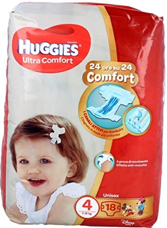 Huggies Ultra Comfort Pannolini Taglia 4 (7 18 kg)