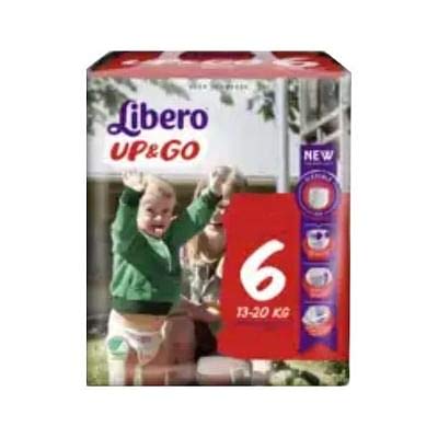 libero Up & Go Taglia 6 Pannolino Per Bambini Con Peso 13-20kg, 18Pannolini