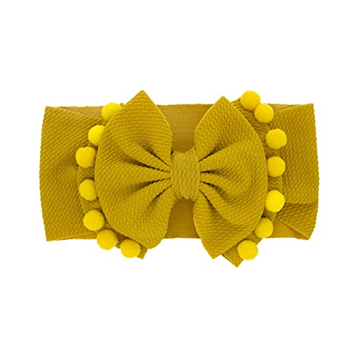 BANLV Stretchy 3D Bowknot Hat Bands Baby Baby Baby 1PC Accessori Solid Ball Cura Baby Fiocco