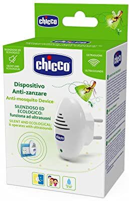 Chicco Dispositivo Anti-Zanzare a Spina, Antizanzare Neonati, Fisso, a Ultrasuoni, Silenzioso ed Ecologico, Raggio di Efficacia 2m, Pratica Spina 2 Poli, Non Emette Sostanze Chimiche, Bianco