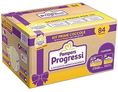 Pampers Progressi Kit Prime Coccole 84 Pannolini