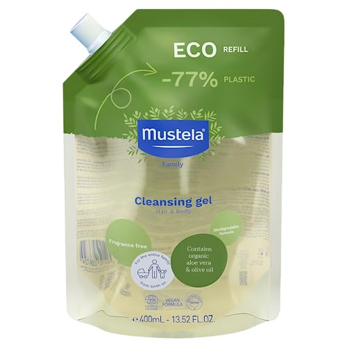 Mustela Eco Ricarica Gel detergente Bio 400 ml Corpo e Capelli fin dalla nascita