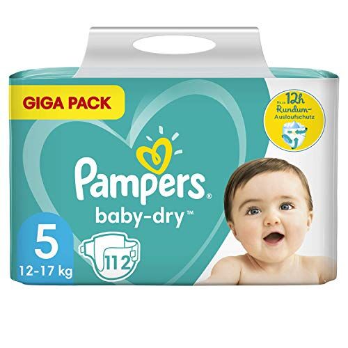 Pampers Baby-Dry Size 5 A 12 Ore Di Protezione, Per 11-16Kg 3270 Gr