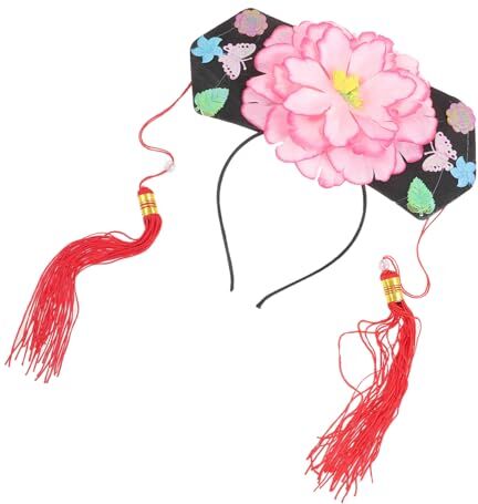 KOMBIUDA Del Partito Della Intrattenimento Musiche E Canzoni Della Qing Cosplay Parrucca Hairband Stile Fasce Decorativa Cosplay Fasce Della Parrucca