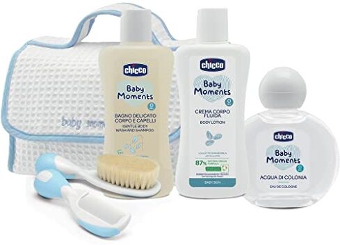 Chicco Baby Moments Beauty con Maniglia Azzurro Prodotti Igiene e Cura Bambino