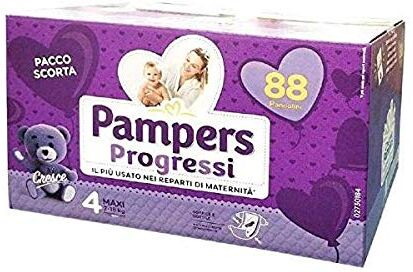 Pampers PROGRESSI QUADRI PACK 4 MAXI 7-18 KG 88 PANNOLINI