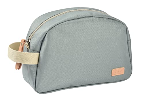 Béaba Borsa da Bagno per Bambino, Borsa per la cura del Bambino, Borsa Ginevra, Tessuto impermeabile, 2 Tasche Interna, 100% Cotone, Verde salvia