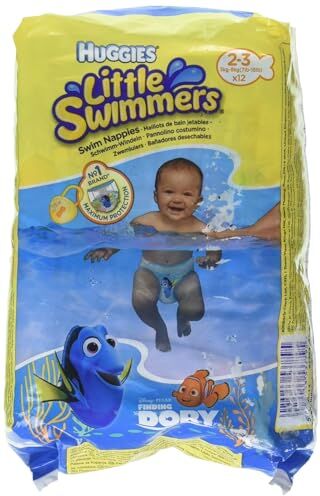 Huggies Little Swimmers Pannolini, Taglia 2-3 (3-8 kg), 1 confezione da 12 pezzi