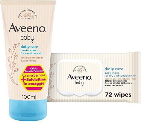 Johnson & Johnson Aveeno Baby Barrier+baby Wipes