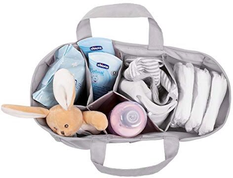 Chicco Borsa organizer con fasciatoio, con manici, tracolla o da appendere al passeggino del bambino, colore grigio (Cool Grey)