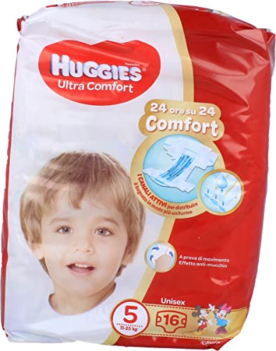 Huggies ULTRA COMFORT PACCO BASE 5^ 11-25 KG 16 PZ