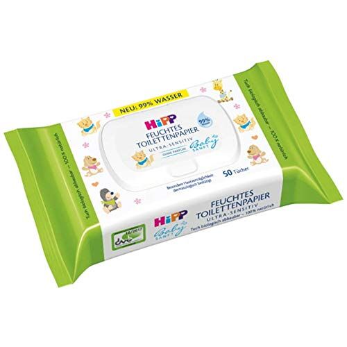 HiPP Babysanft Carta igienica per bambini, confezione da 6 (6 x 50 pezzi)