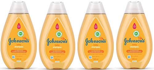 Johnson & Johnson Johnson's Baby Shampoo oro delicato per bambini Non morisce gli occhi Cura ipoallergenica pura e delicata per il bambino Senza solfati Flacone da 300 ml Confezione da 4