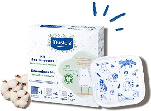 Mustela Eco-Salviette Kit Rete di Lavaggio + 10 Salviette