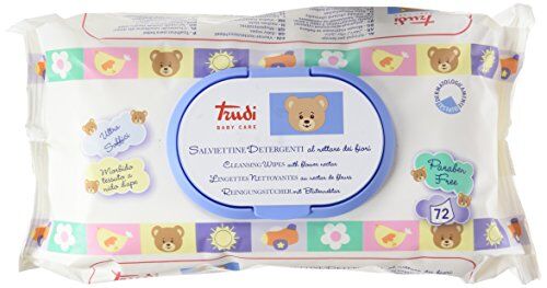 Trudi Baby Care Salviettine Detergenti al Nettare dei Fiori Bianco, 72 Unità