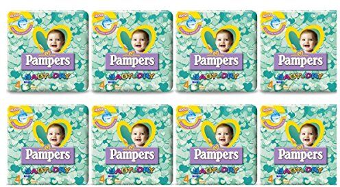 Pampers 152 Pannolini Bambino Taglia 4  Baby Dry Pannolino Misura Maxi BabyDry