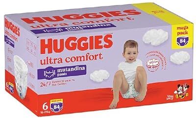 Huggies Ultra Comfort Mutandina Megapack, Taglia 6 (15-25 Kg), Confezione da 84 pannolini