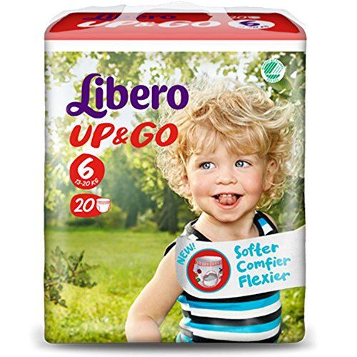 libero Pannolini  Up&Go Misura 6 Kg 13/20-80 pezzi (4 pacchi da 20)