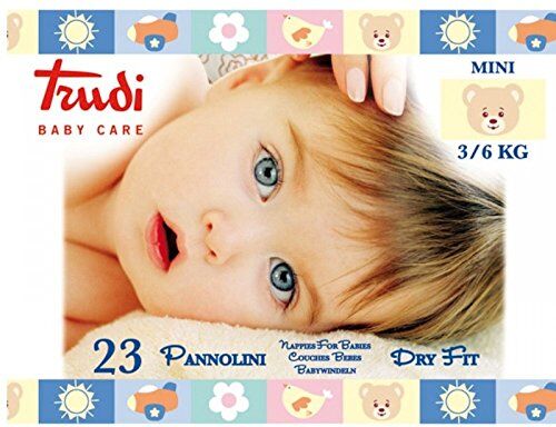 Trudi Baby Care Pannolini Dry Fit 3/6 kg Morbidi Per Bambini