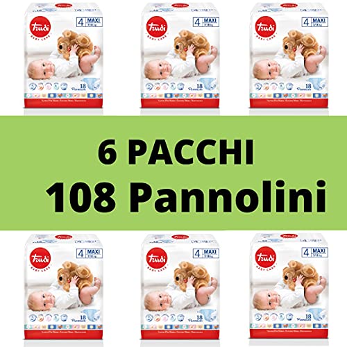 Trudi PANNOLINI  BABY CARE MAXI 7/18 Kg CONFEZIONE 6 PZ