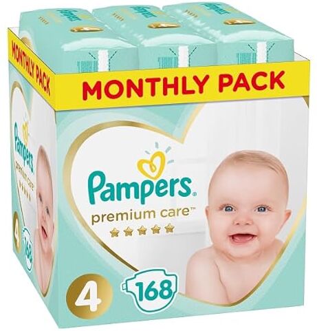 Pampers Premium Monthly Box S4 168 Pezzi