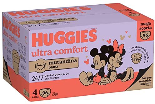 Huggies Pannolini  Ultra Comfort Mutandina Megapack Misura 4^ 96 Pezzi